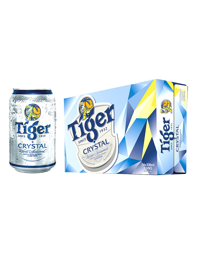 Bia crystal Tiger - thùng 24 lon (330 ml)