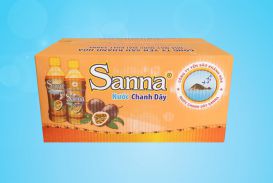 Nước chanh dây Sanna - thùng 24 chai (350 ml)
