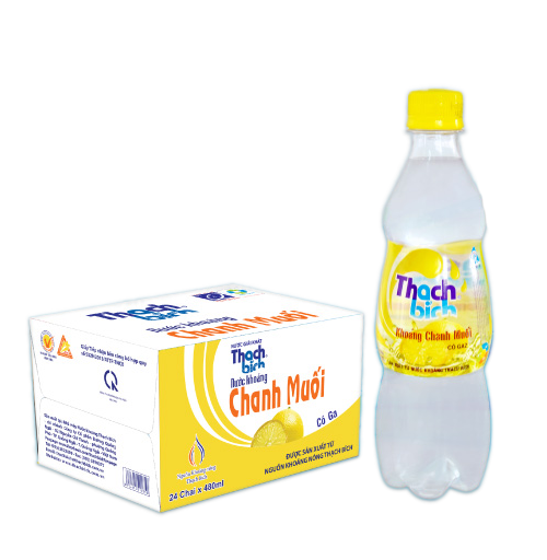 Nước chanh tươi Thạch Bích - thùng 24 chai (480 ml)