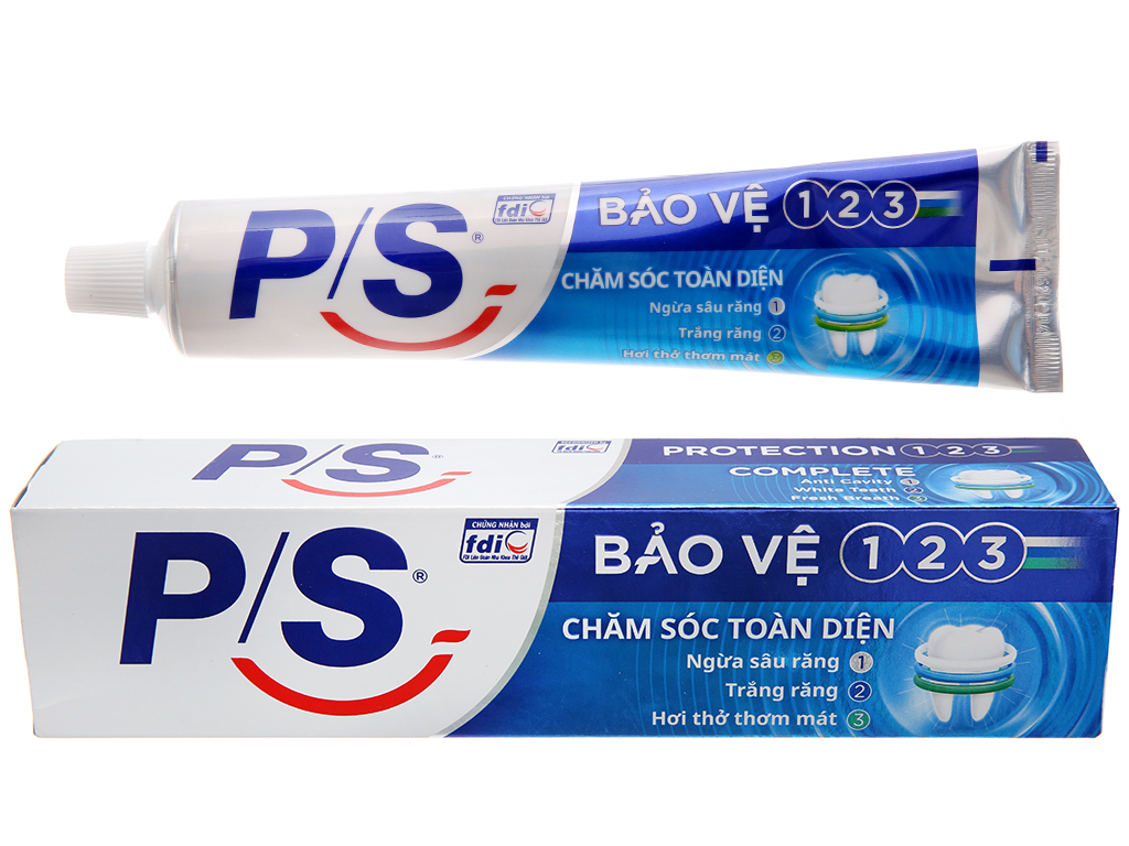 Kem đánh răng bảo vệ 123 P/S - ống 190 g