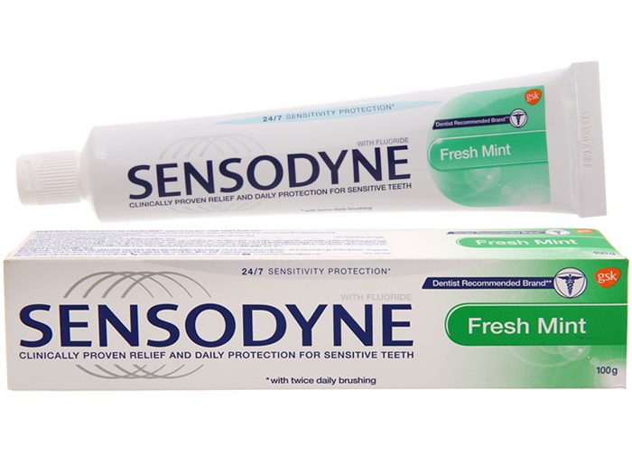 Kem đánh răng fresh mint Sensodyne - tuyp 100 g