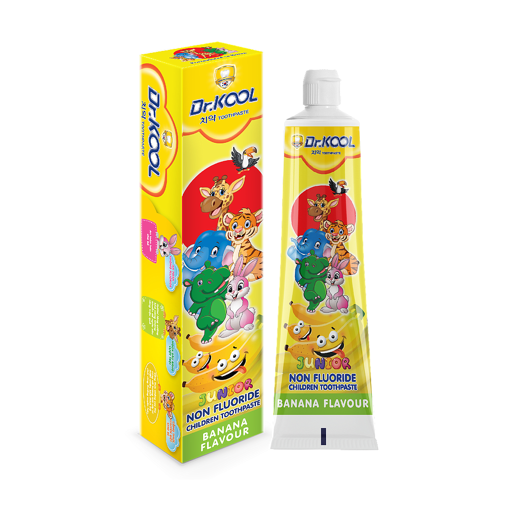 Kem đánh răng hương chuối Dr.Kool Kid - tuyp 75 g