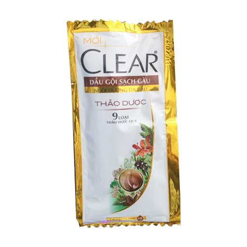 Dầu gội thảo dược Clear - dây 12 gói