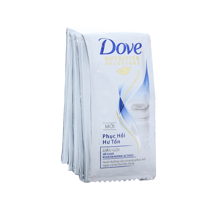 Dầu gội phục hồi hư tổn Dove - dây 12 gói