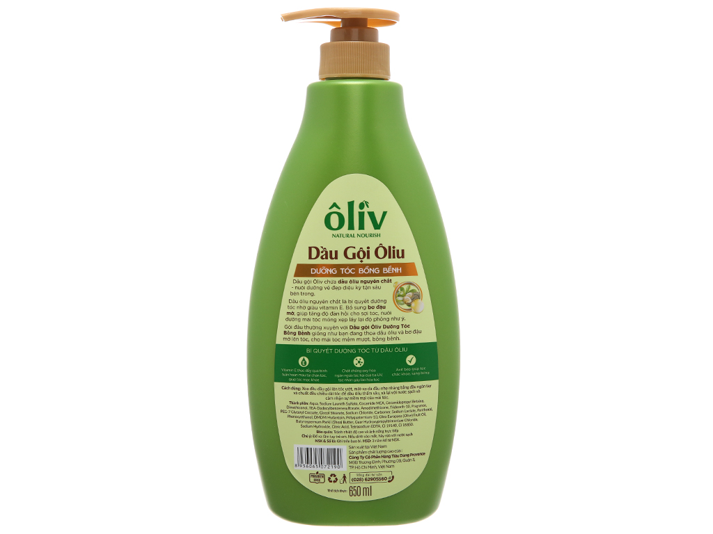 Dầu gội dưỡng tóc bồng bềnh Oliv - chai 650 ml