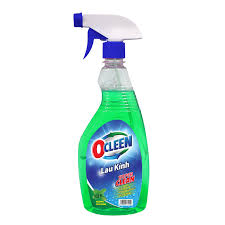Nước lau kính hương trà xanh Ocleen - chai 580 ml