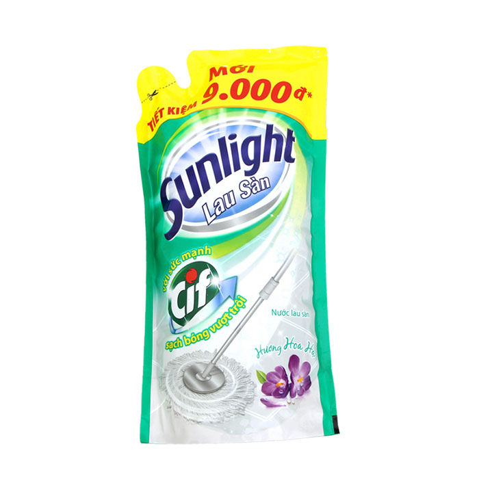 Nước lau sàn hoa hạ xanh lá Sunlight - túi 1 kg
