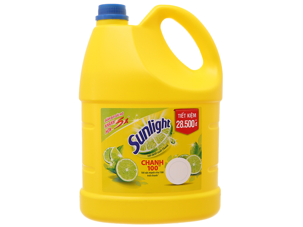 Nước rửa chén chanh Sunlight - can 3.8 kg