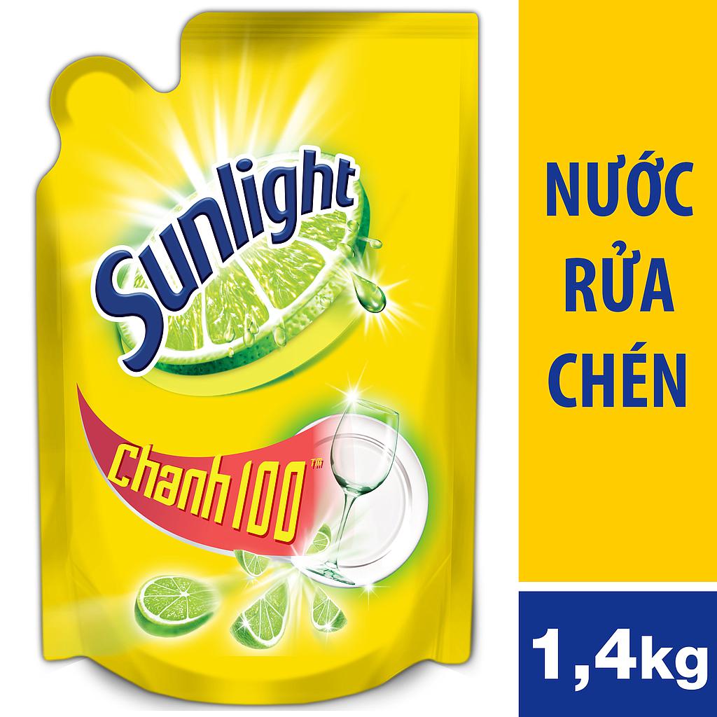 Nước rửa chén chanh Sunlight - túi 1,4 kg