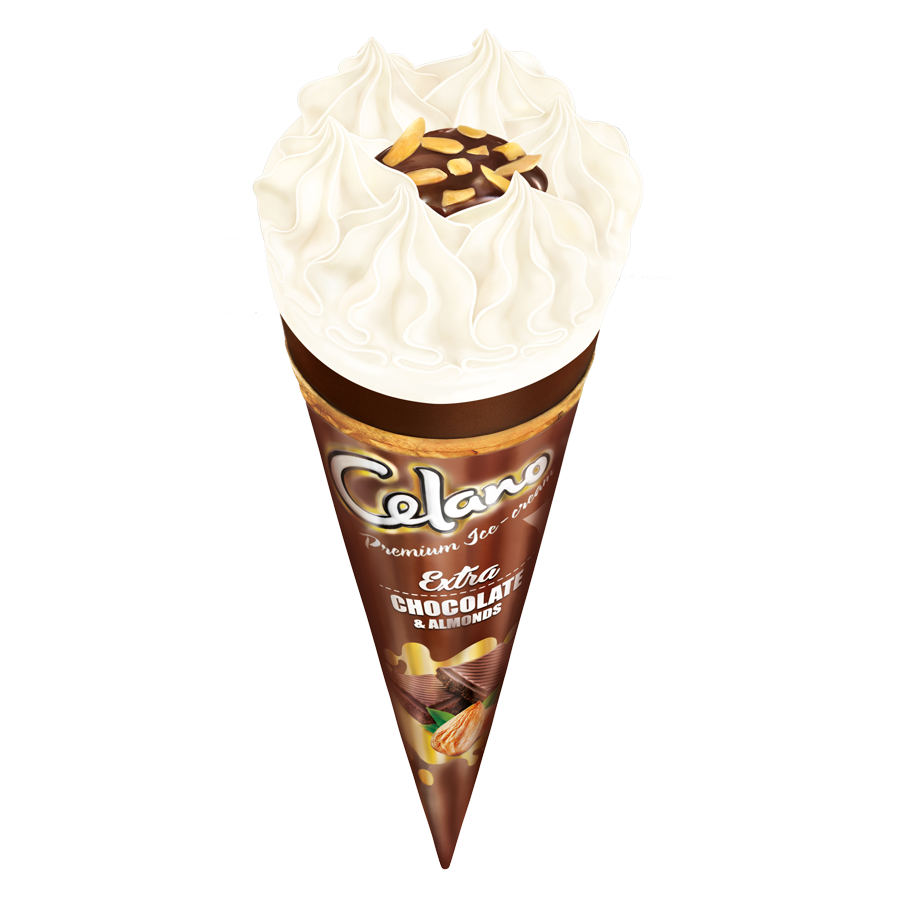 Kem celano cone extra ốc quế lớn Merino - thùng 16 cây (130 ml)