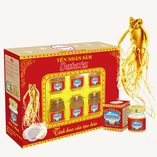 Nước yến hộp nhân Sâm Datafa - hộp 6 hủ