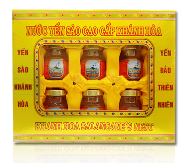 Nước yến hộp quà Sannet - thùng 5 hộp (hộp 6 lọ)