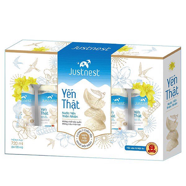 Nước yến just nest Thiên Việt - lốc 6 lon