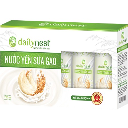 Nước yến sữa gạo Thiên Việt - hộp 6 chai