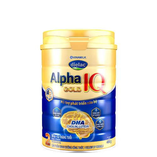 Sữa bột dielac alpha gold IQ 2 Vinamilk - lon 400 g
