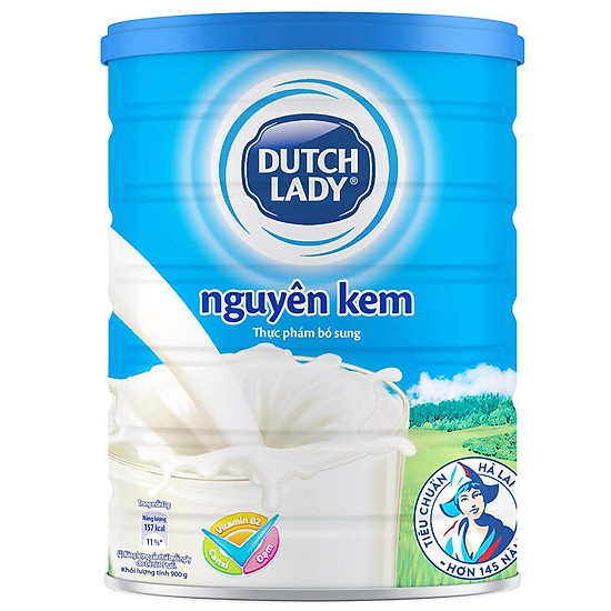 Sữa bột nguyên kem Dutch lady - lon 900 g