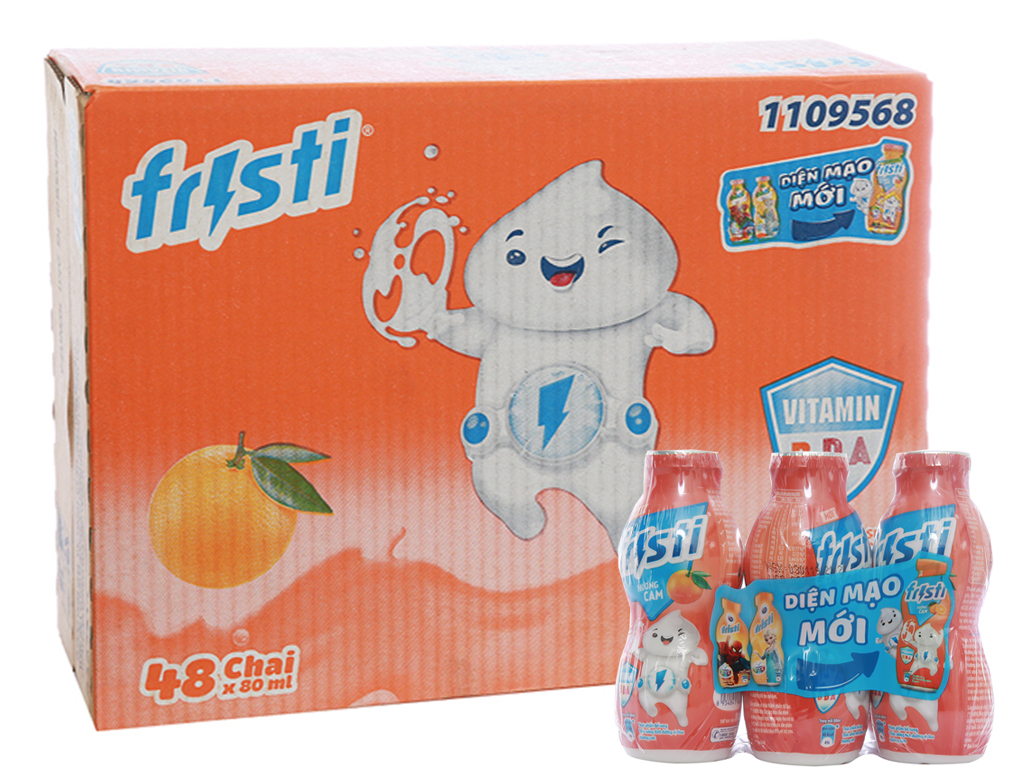 Sữa cam Fristi -  thùng 48 chai (80 ml)