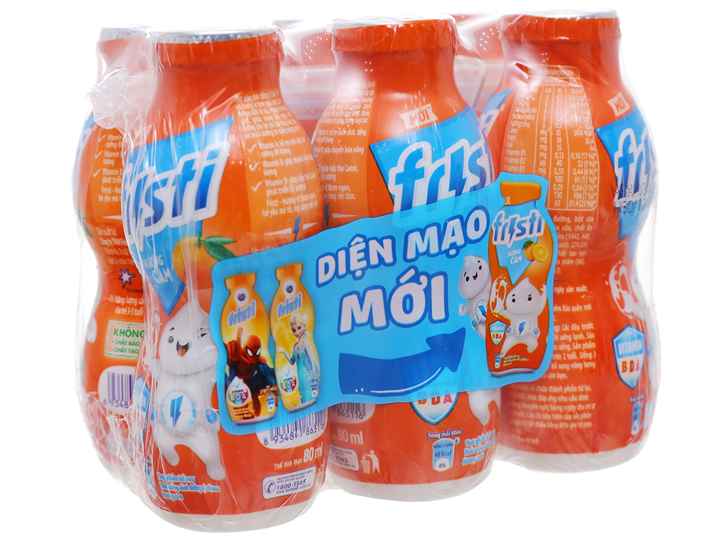 Sữa cam Fristi - lốc 6 chai (80ml)