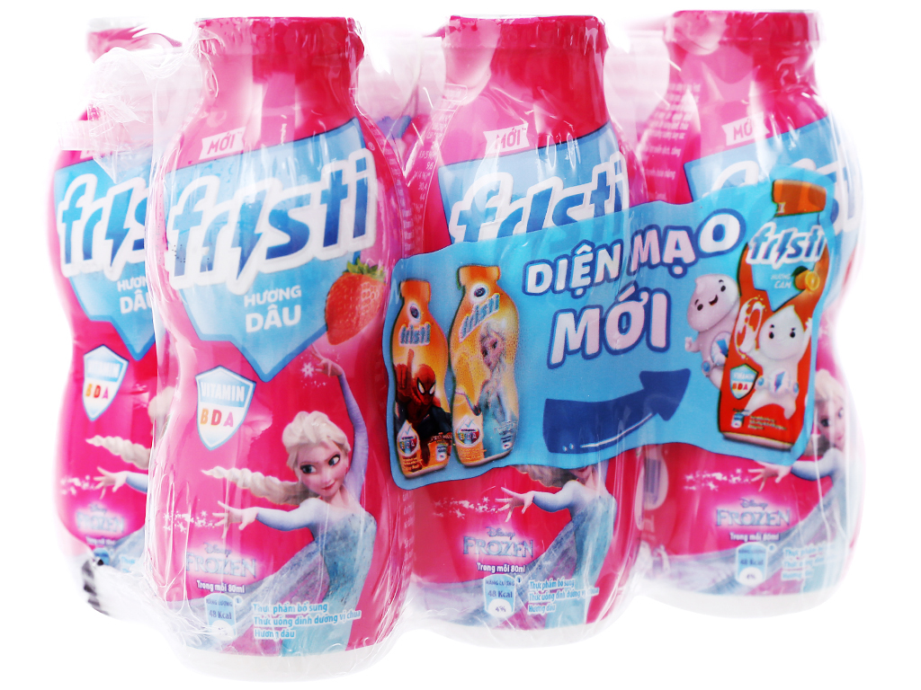 Sữa dâu Fristi - lốc 6 chai 80ml