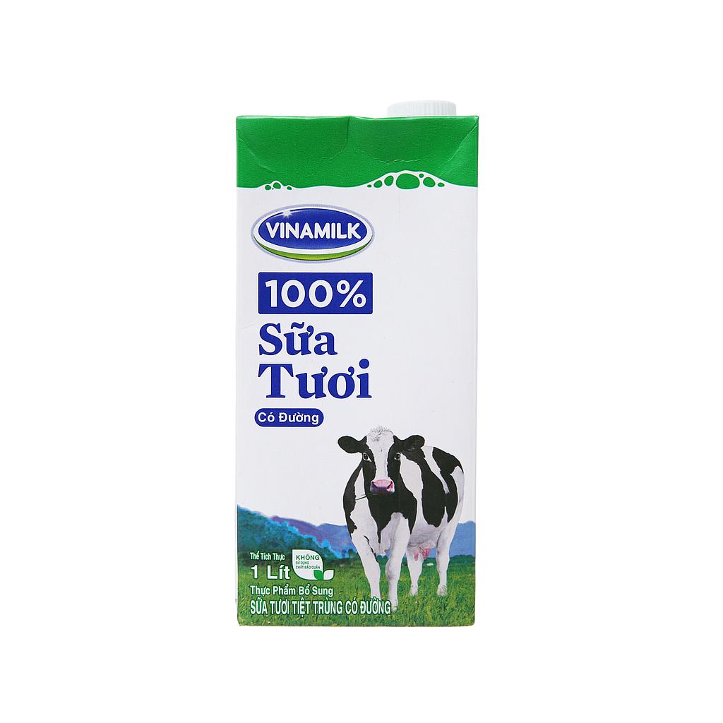 Sữa tươi tiệt trùng có đường - hộp 1 lít