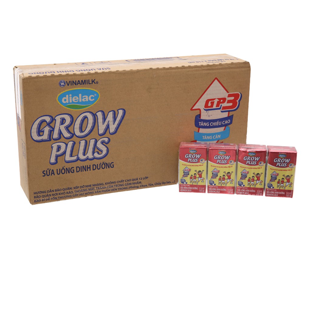 Sữa grow plus Vinamilk - thùng 48 hộp (110 ml)