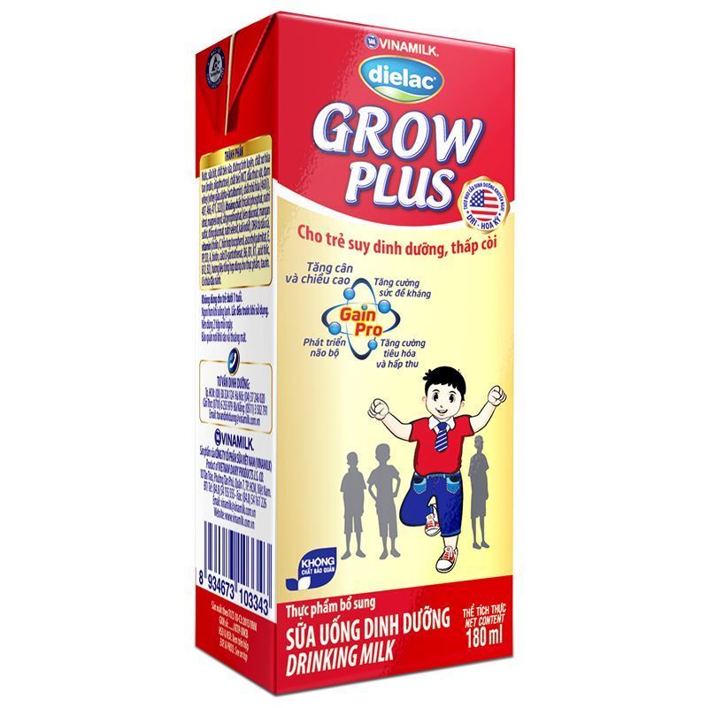 Sữa grow plus Vinamilk - hộp (180 ml)