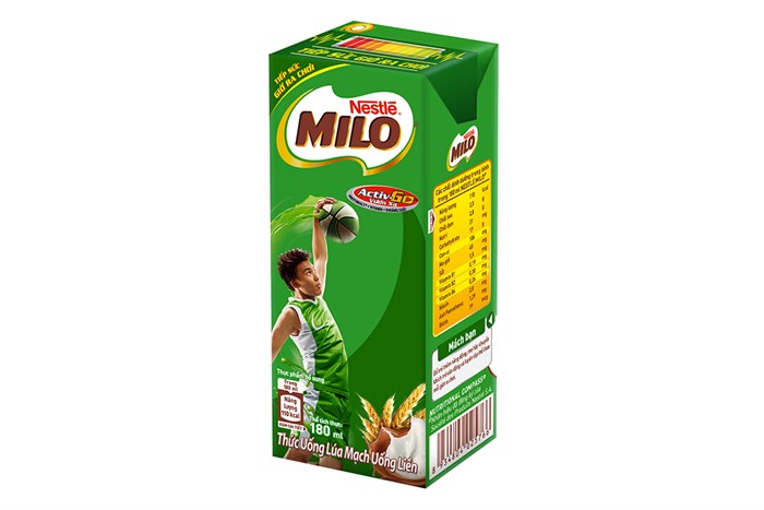 Sữa milo thức uống lúa mạch Nestle - hộp 180 ml