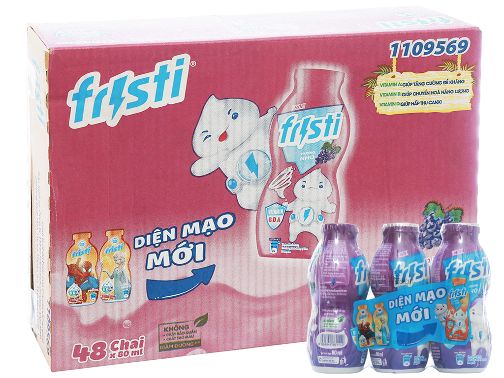 Sữa nho Fristi -  thùng 48 chai (80 ml)