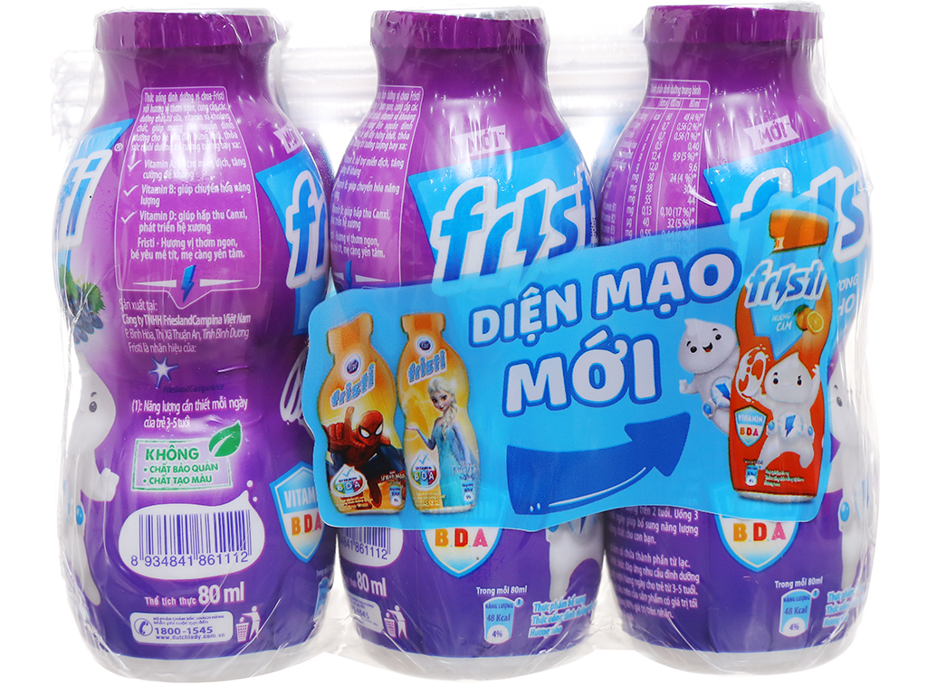 Sữa nho Fristi - lốc 6 chai 80 ml