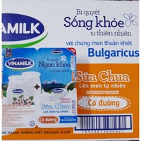 Sữa chua men tự nhiên có đường Vinamilk - thùng 48 hộp 400g