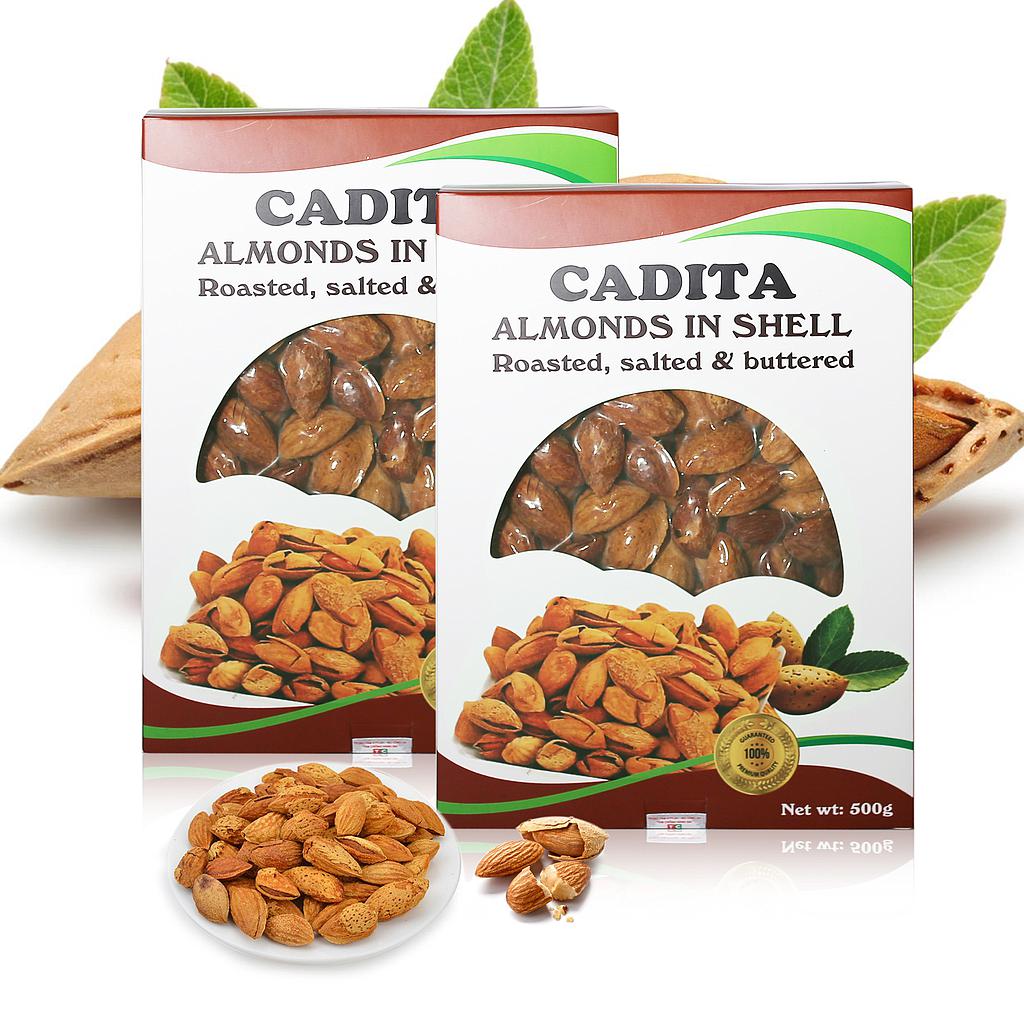 Hạt hạnh nhân Cadita - hộp 500 gr