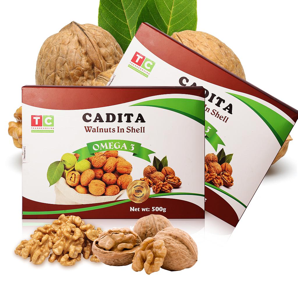 Hạt óc chó Cadita - hộp 500 gr