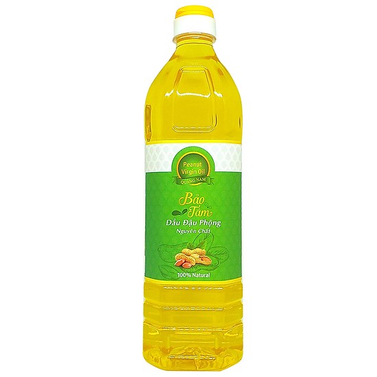 Dầu đậu phộng nguyên chất Bảo Tâm - chai 1 lít