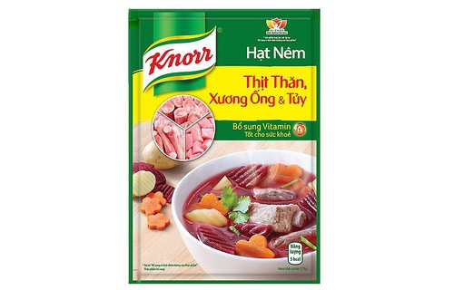 Hạt nêm thịt thăn xương ống và tủy Knorr - gói 170 g
