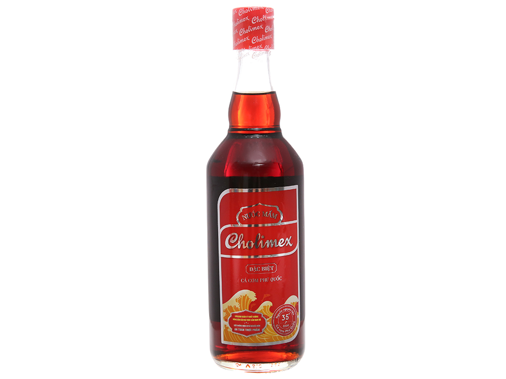 Nước mắm Cholimex đặc biệt cá cơm Phú Quốc - khây 06 chai (500 ml)