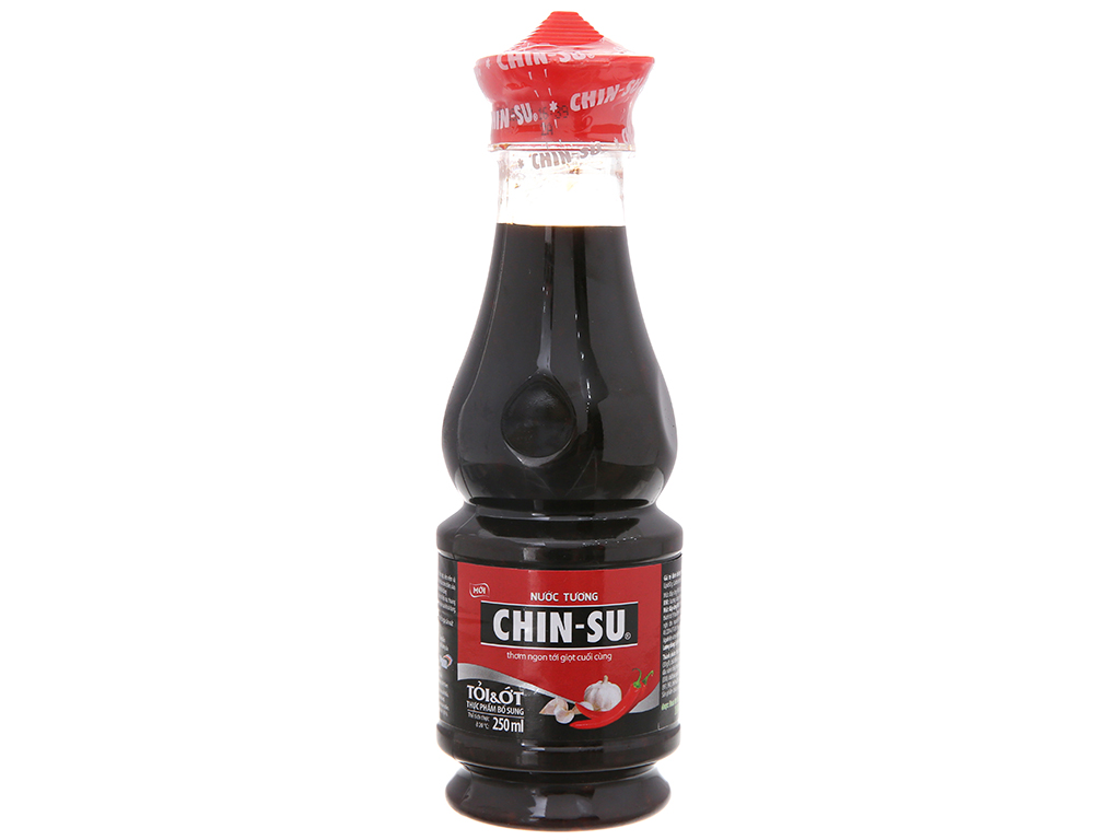 Nước tương Chin su tỏi ớt - chai 250 ml