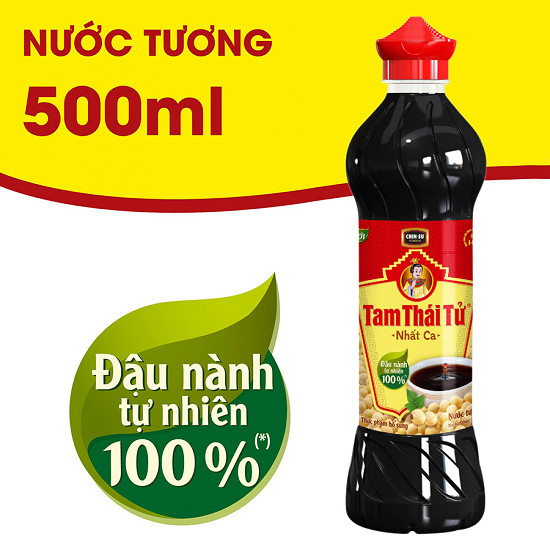 Nước tương Tam Thái Tử nhất ca - thùng 24 chai 500 ml