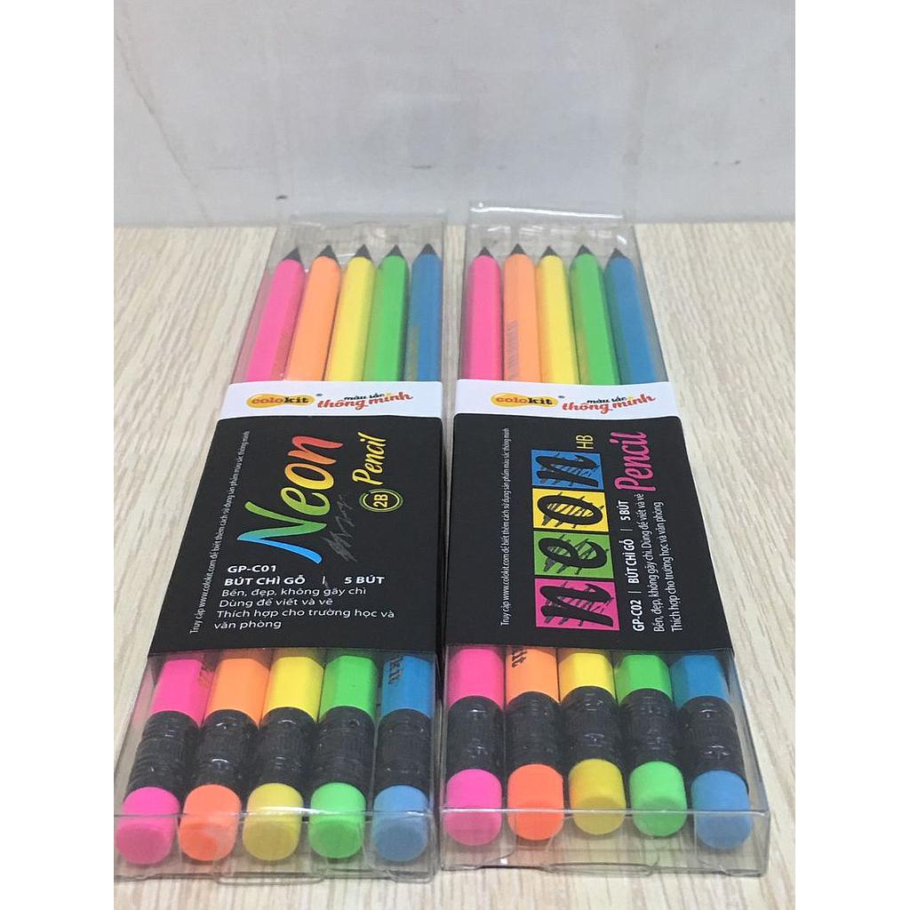 Bút chì HB Neon GP-C02 hộp 5