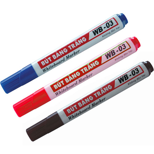 Bút Lông Bảng Wb-03 Hộp 10 Xanh, Đỏ, Đen - Đen