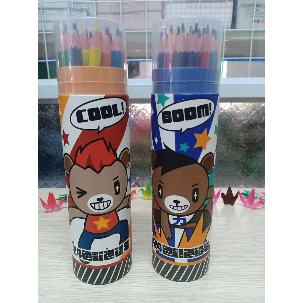 Chì màu gỗ lon 24 màu