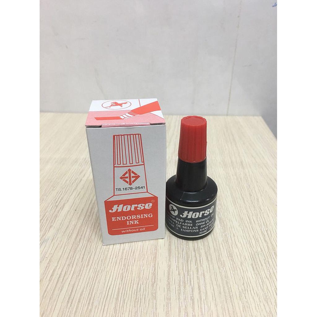 Mực con dấu thái Horse - lốc 12 hộp đỏ