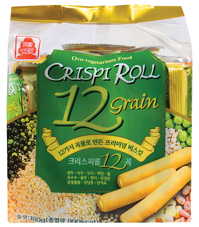 Bánh cuộn giòn vị ngũ cốc tự nhiên Crispi Roll - gói 180 gr (bản sao)