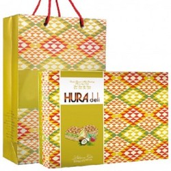 Bánh Hura deli hương cốm dừa, sữa dâu -hộp 504 g 